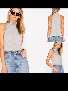 FREE PEOPLE - TOPANGA SLEEVELESS TURTLENECK